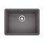 Precis SILGRANIT 24" Single Bowl Undermount Kitchen Sink - Cinder, 522412