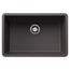 Precis  27" x 17.75" Single Bowl Kitchen Sink (Cinder)
