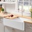 Profina 36" Single Bowl Apron-Front Fireclay Farmhouse Sink - White, 523026