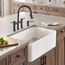 Cerana 33" Fireclay Single Bowl Apron-Front Farmhouse Sink - White, 525012