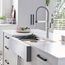 Quatrus R15 Ergon 33" Single Bowl Apron-Front Stainless Steel Farmhouse Sink, 525243