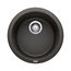 Rondo SILGRANIT 18" Dual Mount Bar Sink - Coal Black, 525960