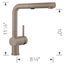 Linus Low Arc Pull-Out Dual-Spray Kitchen Faucet - Truffle, 526371