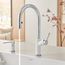 Urbena Pull-Down Dual-Spray Kitchen Faucet - Chrome/White, 526391