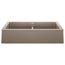 Vintera SILGRANIT 33" Double Bowl Apron-Front Farmhouse Sink - Truffle, 526553
