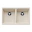 Precis SILGRANIT 29" 50/50 Double Bowl Undermount Kitchen Sink (Soft White)