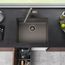 Precis SILGRANIT 24" Single Bowl Undermount Kitchen Sink - Volcano Gray, 527411