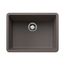 Precis SILGRANIT 24" Single Bowl Undermount Kitchen Sink - Volcano Gray, 527411