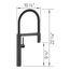 Blancoculina II Semi-Pro Pull-Down Dual-Spray Kitchen Faucet, 1.5 GPM - Matte Black, 527474