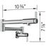 Blancoculina II Wall-Mounted Pot Filler w/ 2 Single-Lever Handles, 1.5 GPM - PVD Steel, 527484