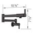 Blancoculina II Wall-Mounted Pot Filler w/ 2 Single-Lever Handles, 1.5 GPM - Matte Black, 527486