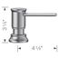Empressa Soap Dispenser (PVD Steel), 442517