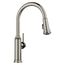 Empressa High-Arc Pull-Down Dual-Spray Kitchen Faucet, 1.5 GPM - Satin Platinum, 443245