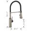 Empressa Semi-Pro Pull-Down Dual-Spray Kitchen Faucet, 1.5 GPM - Satin Platinum, 443246