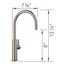 Blancoculina II High Arc Beverage Faucet, Cold Water Only, 1.5 GPM - Satin Platinum, 443255