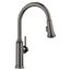 Empressa High-Arc Pull-Down Dual-Spray Kitchen Faucet, 1.5 GPM - Satin Dark Steel, 443262