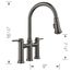 Empressa Bridge Pull-Down Dual-Spray Kitchen Faucet, 1.5 GPM - Satin Dark Steel, 443263