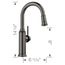 Empressa Bar Pull-Down Faucet, 1.5 GPM (Stream Only) - Satin Dark Steel, 443265