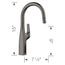 Rivana Bar Pull-Down Faucet, 1.5 GPM - Satin Dark Steel, 443268