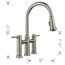Empressa Bridge Pull-Down Dual-Spray Kitchen Faucet, 1.5 GPM - Satin Platinum, 443273