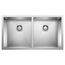 Precision R0 28" Medium Equal 50/50 Double Bowl Undermount Stainless Steel Kitchen Sink, 516211