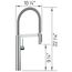Blancoculina II Pull-Down Dual-Spray Kitchen Faucet, 1.5 GPM - PVD Steel, 527472
