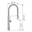 Blancoculina II Pull-Down Dual-Spray Kitchen Faucet, 1.5 GPM - Chrome, 527473