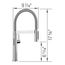 Blancoculina II Mini Sensor Pull-Down Dual-Spray Kitchen Faucet, 1.5 GPM - Chrome, 527478