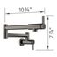 Blancoculina II Wall-Mounted Pot Filler w/ 2 Single-Lever Handles , 1.5 GPM - Satin Dark Steel, 527487