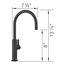 Blancoculina II High Arc Beverage Faucet, Cold Water Only, 1.5 GPM - Matte Black, 527491