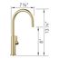Blancoculina II High Arc Beverage Faucet, Cold Water Only, 1.5 GPM - Satin Gold, 527493