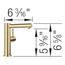 Alta II Beverage Faucet, Cold Water Only, 1.5 GPM - Satin Gold, 527566