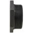 3" x 2" Black Bushing