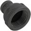 1-1/4" x 1/2" Black Reducing Coupling