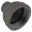 3" x 1-1/4" Black Reducing Coupling