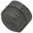 1/4" Black Cap