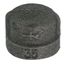 1/4" Black Cap