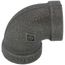 1/4" Black 90-Degree Elbow