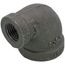 1/2" x 1/4" Black 90-Degree Reducing Elbow