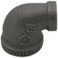 1/2" x 1/4" Black 90-Degree Reducing Elbow