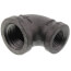1/2" x 3/8" Black 90° Reducing Elbow