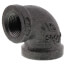 1/2" x 3/8" Black 90° Reducing Elbow