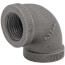 1/2" Black 90-Degree Elbow