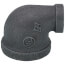 3/4" x 1/4" Black 90-Degree Reducing Elbow