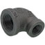 3/4" x 3/8" Black 90-Degree Reducing Elbow
