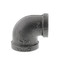 3/4" x 1/2" Black 90° Reducing Elbow