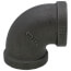 3/4" Black 90-Degree Elbow