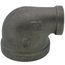 1-1/4" x 1/2" Black 90-Degree Reducing Elbow