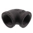 1-1/4" Black 90° Elbow