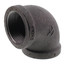 1-1/4" Black 90° Elbow